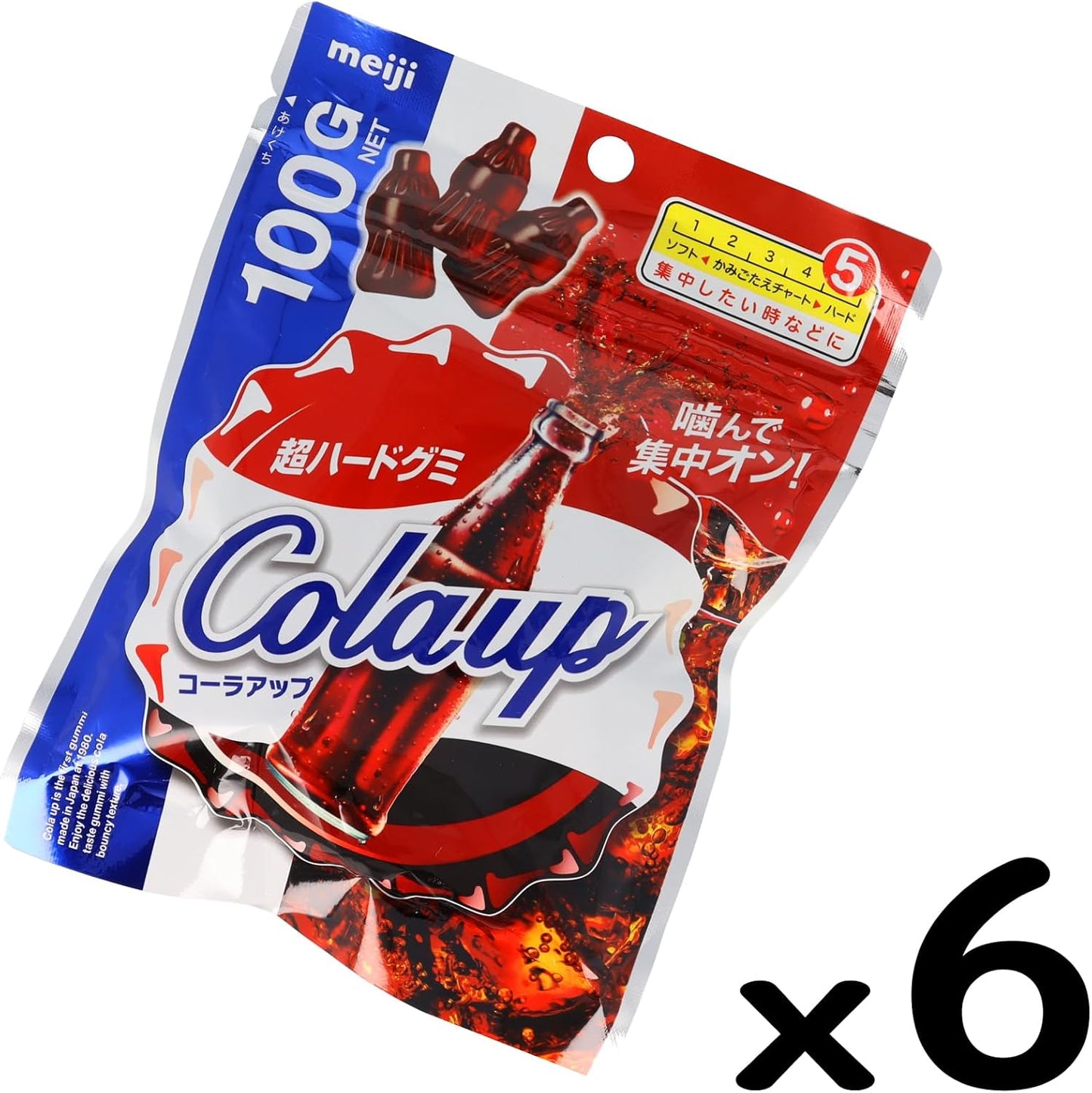 Meiji Cola Up 3.5 oz (100 g) x 6 Packs