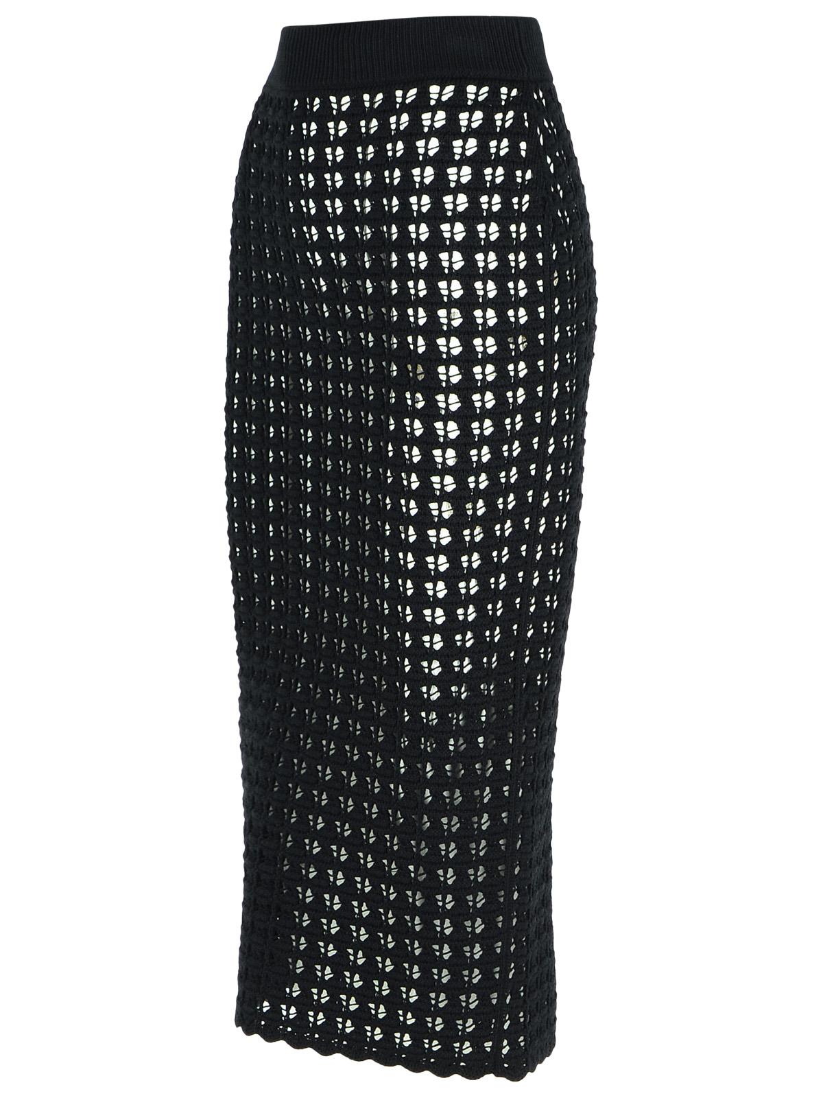 Dolce Gabbana ドルチェ&ガッバーナブラックバージンウールスカート - Image 3