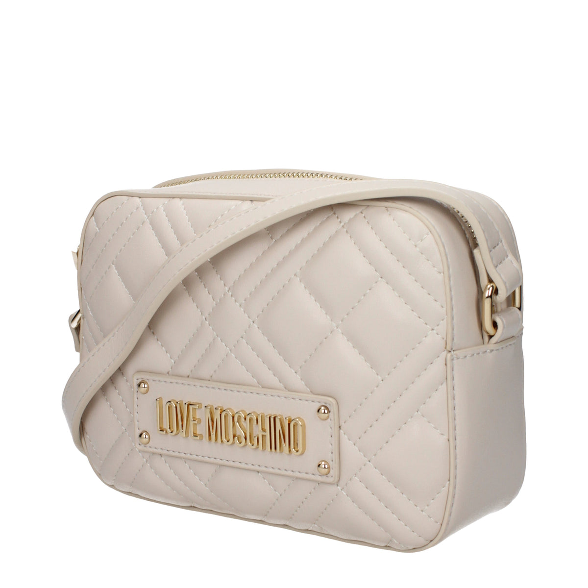Moschino モスキーノのショルダーバッグが大好きな女性ポリウレタンベージュ/アイボリー - Image 3