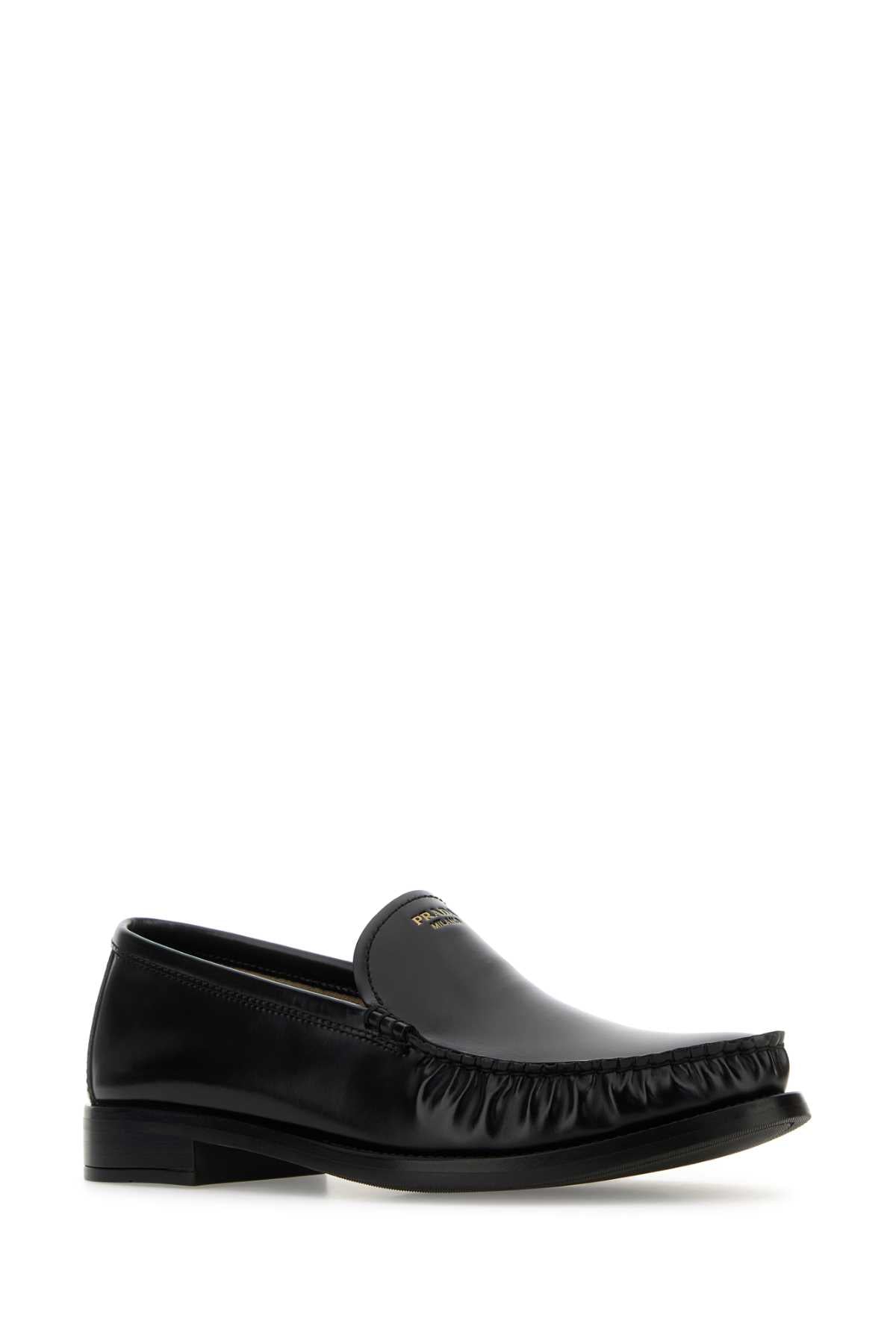 Prada プラダブラックレザーローファー - Image 3