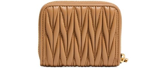 MIU MIU Zippered quilted leather wallet - Image 3
