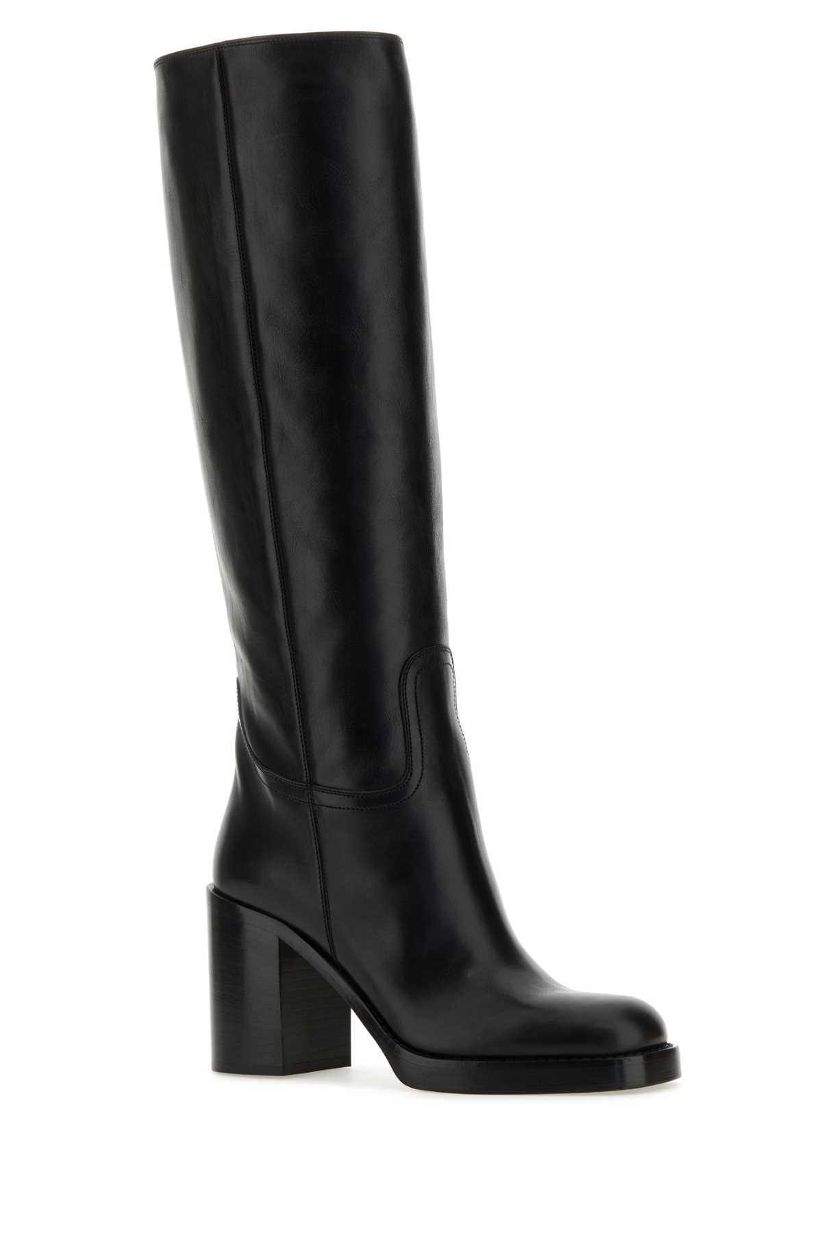 Prada プラダブラックレザーブーツ - Image 3