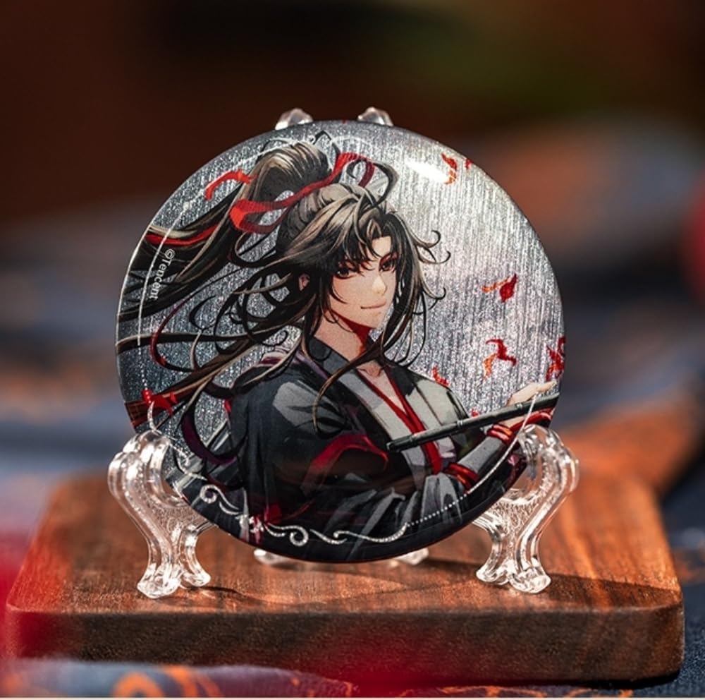 "Magesoshi" Geki Muenyi & Indigo Forget All In Set Can Badge Acrylic Colored Paper Anime Area Official Goods