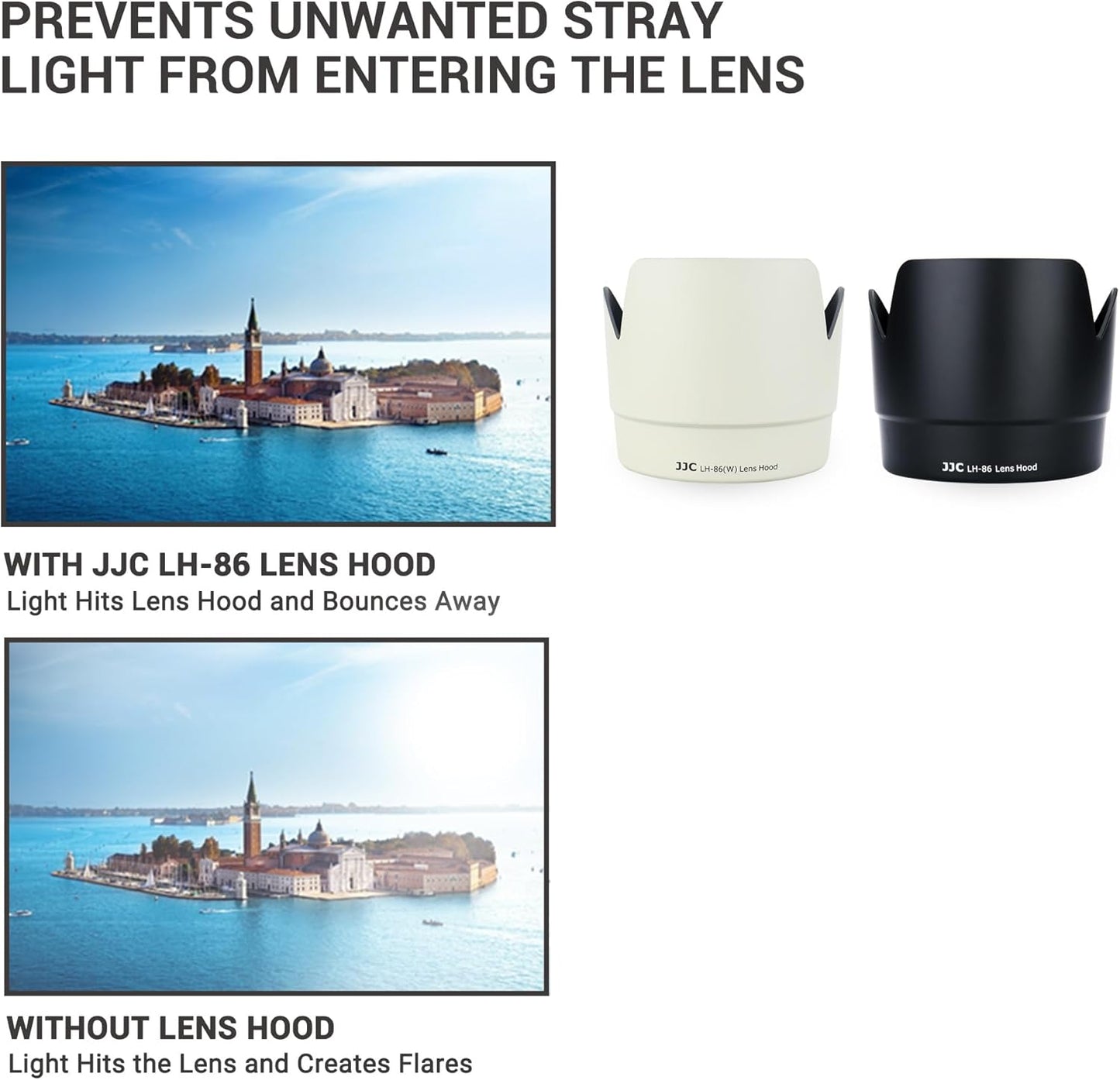 JJC Flower Shaped Reversible Lens Hood for Canon ET-86 Compatible EF 70-200 f2.8L IS Lens