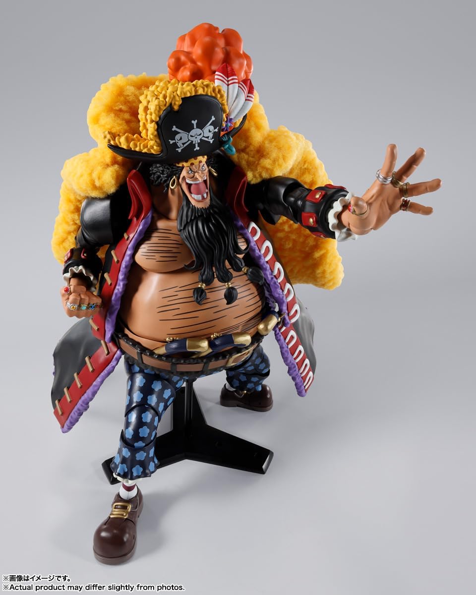 TAMASHII NATIONS S.H. Figuarts ONE PIECE Marshall D. Teach - The Four Kings - Approx. 9.6 inches (245 mm), PVC, ABS, & Fabric, Pre-painted Action Figure