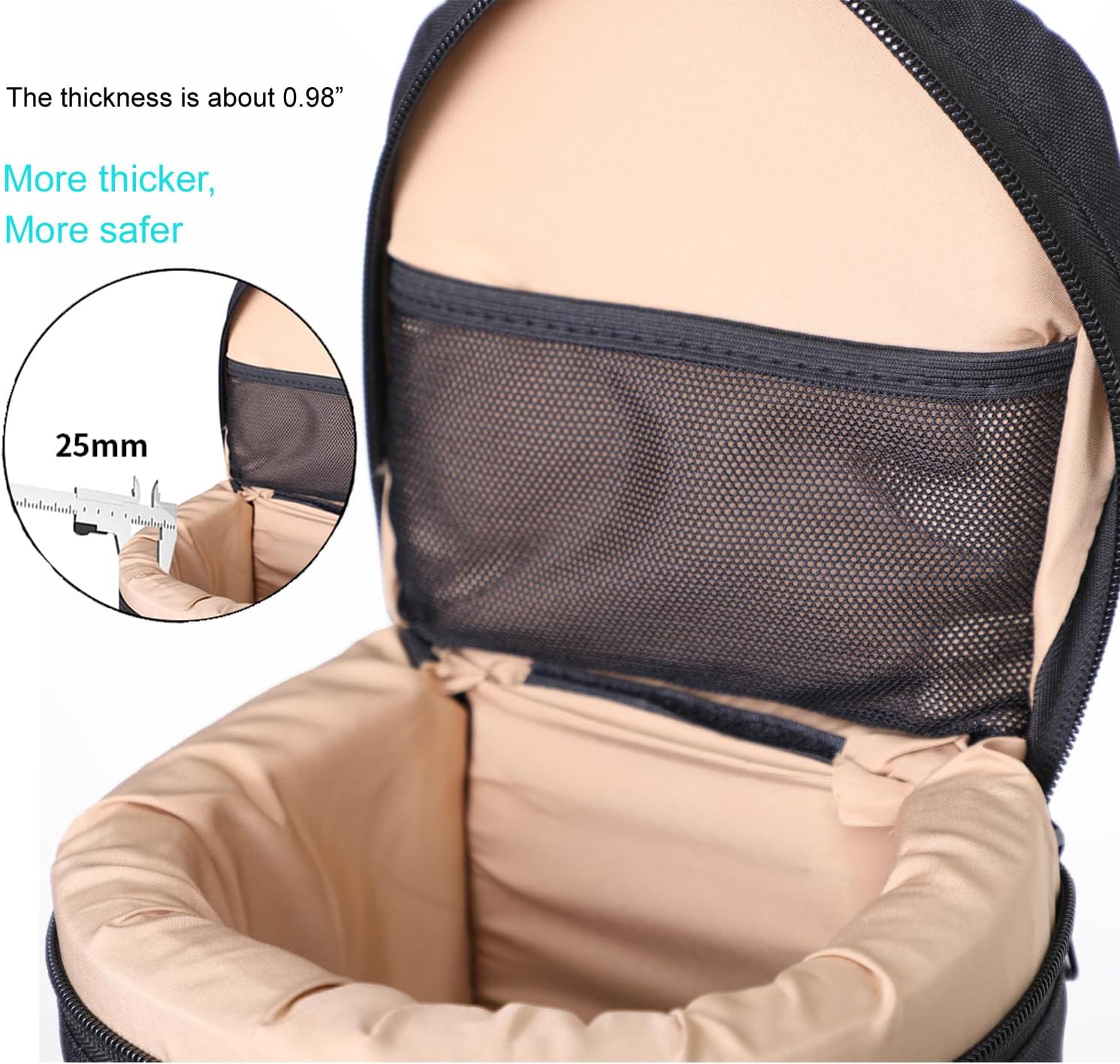 Nicama LB2 Deluxe Waterproof Camera Lens Pouch Case for Canon RF800 70-200mm 100-400 28-300 Nikon AF-S200-500 70-200 80-200 80-400 300 Sigma 150-500 150-60 Tamron SP15 0-600 70-200