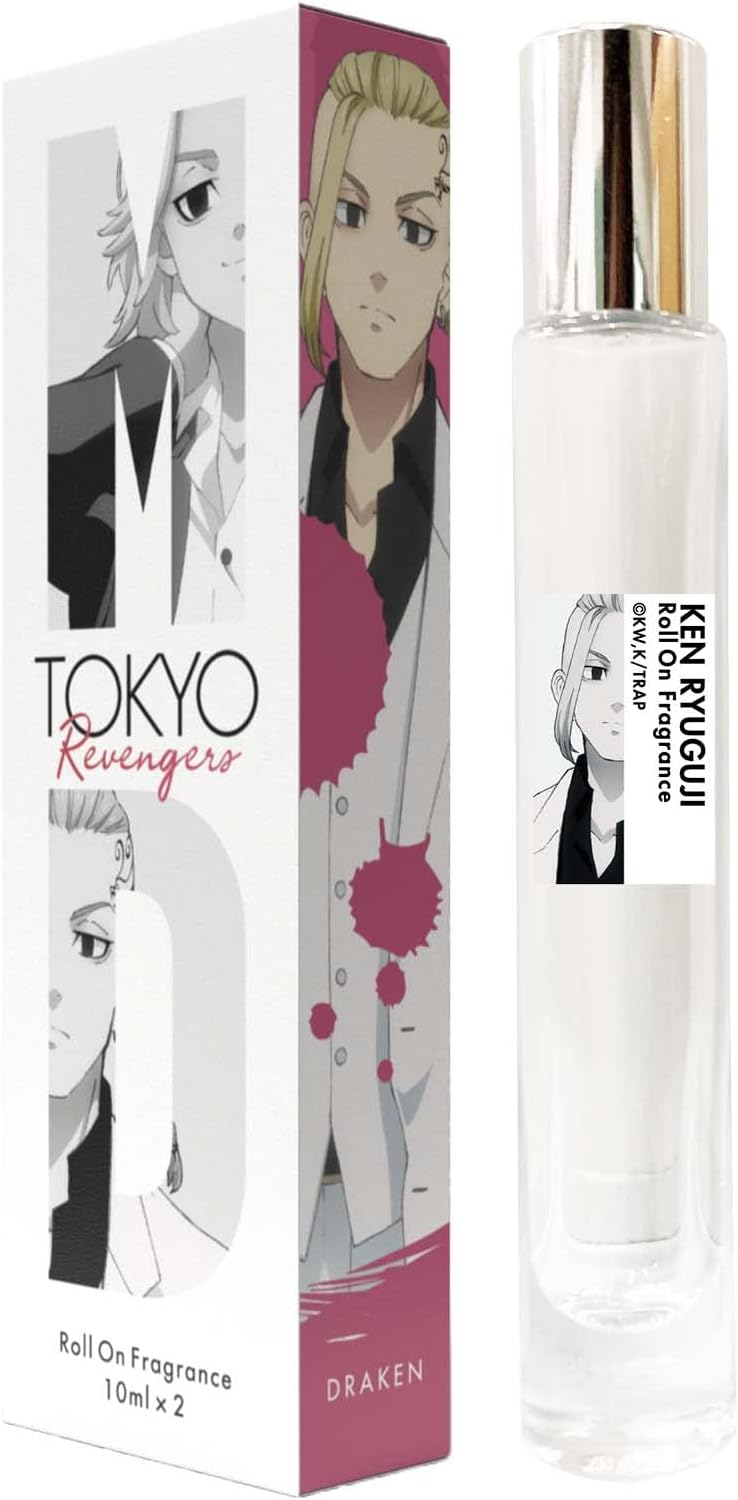 Fairy Tail Tokyo Swastika Revengers Roll On Fragrance Mikey Draken 0.3 fl oz (10 ml) x 2