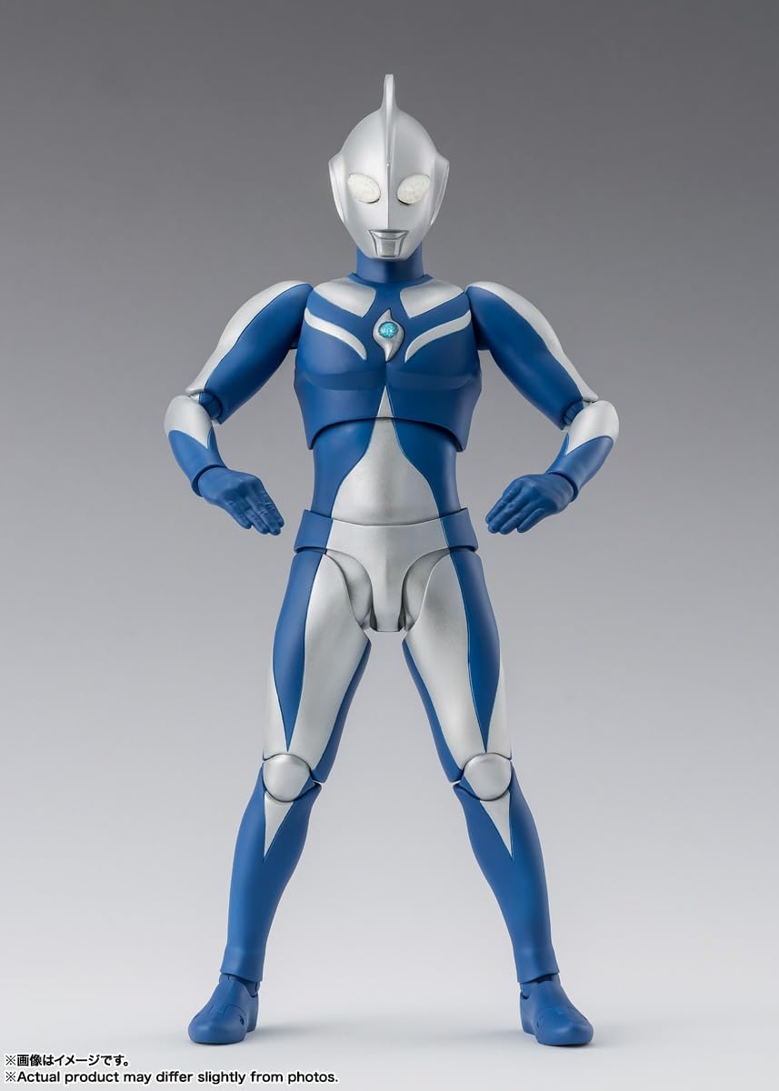 TAMASHII NATIONS S.H. Figuarts Ultraman Cosmos Luna Mode, Approx. 5.9 inches (150 mm), PVC & ABS, Pre-painted Action Figure