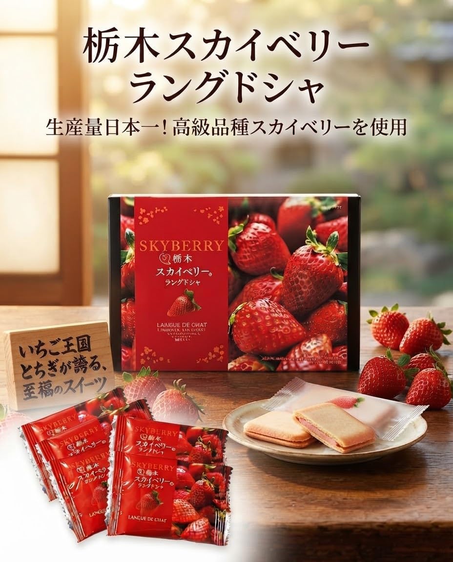 栃木スカイベリーラングドシャ 10個入×2箱