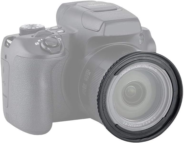 フィルターアダプター JJC レンズリングアダプター Canon PowerShot SX540 SX530 HS SX520 HS SX70 HS SX60 HS SX50 HS SX40 HS SX30 SX20 SX10 SX1 Canon FA-DC67A アダプターリングの代替品