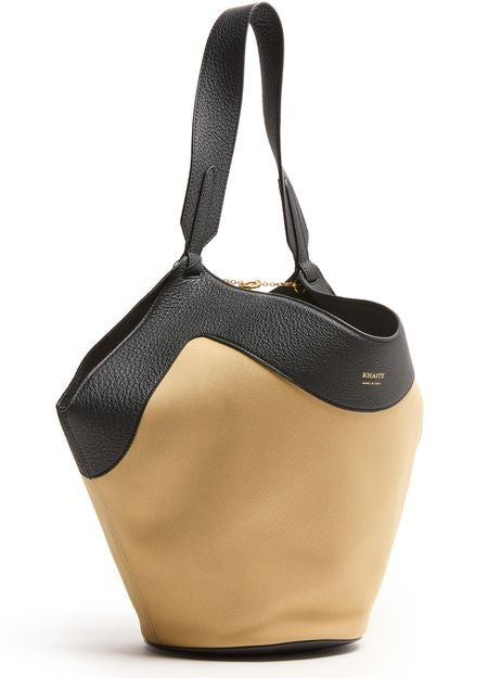 KHAITE Lotus small canvas tote bag - Image 3