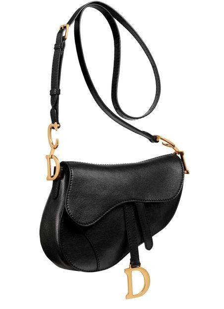 DIOR Medium soft Saddle bag with strap goatskin - Image 3