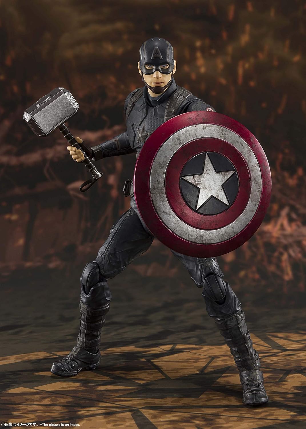 S.H. Figuarts Avengers Captain America - FINAL BATTLE EDITION - Approx. 5.9 inches (150 mm), PVC & ABS Pre-painted Action Figure