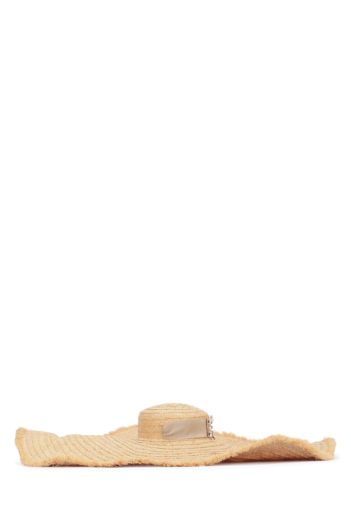 Roger Roger Vivier RV Broche Extra Raffia Hat - Image 3