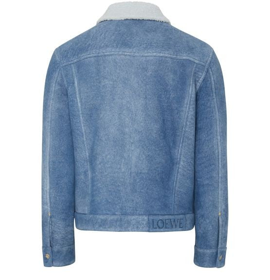 LOEWE シアリングカラー付き デニムジャケット - Image 3
