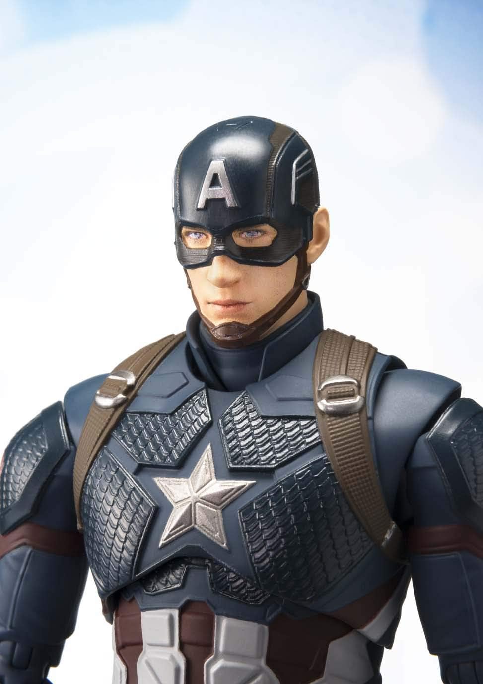 S.H. Figuarts Avengers Captain America (Avengers: Endgame), Approx. 5.9 inches (150 mm), PVC & ABS Pre-Painted Action Figure