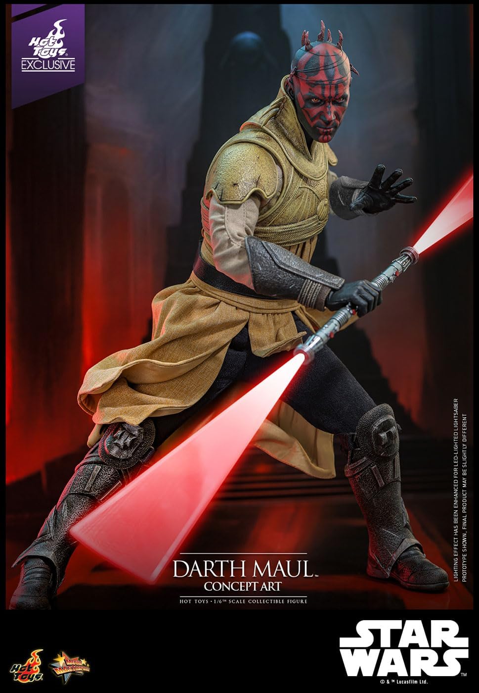Movie Masterpiece Star Wars Episode 1 / Phantom Menus 1/6 Scale Figure Darth Maul (Concept Art) (Includes Bonus Sleeve)