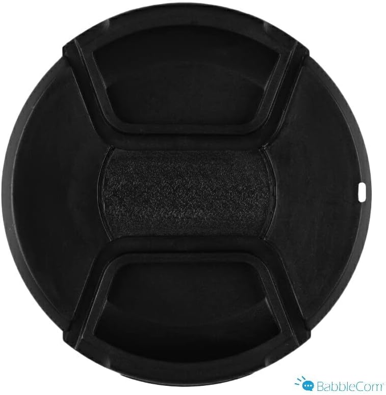 BabbleCom Universal Camera Lens Cap, Nikon Compatible, Canon Compatible, Sony Compatible, Olympus Compatible, Tamron Compatible, Sigma Compatible, Snap-On Compatible, SLR Digital Camera, Condigi, 1.6