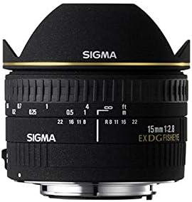 Sigma 15mm F2.8 EX DG Diagonal Fisheye SLR Wide fish-eye lens Black