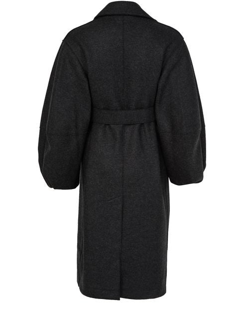HARRIS WHARF LONDON Puff-sleeved coat in pressed wool - Image 3