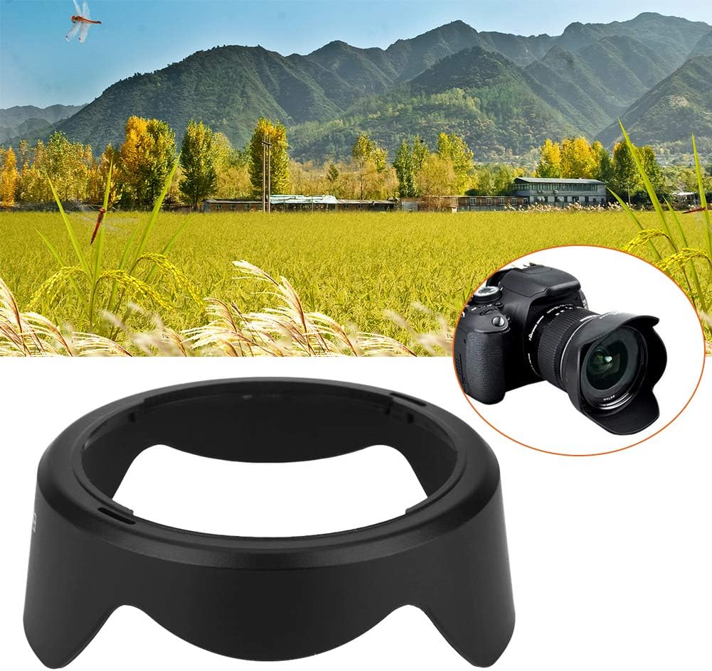 Lens Hood Sunshade Lens Compatible Protective Lens Hood for Canon EF-S 10-18mm f4.5-5.6 IS STM Lens