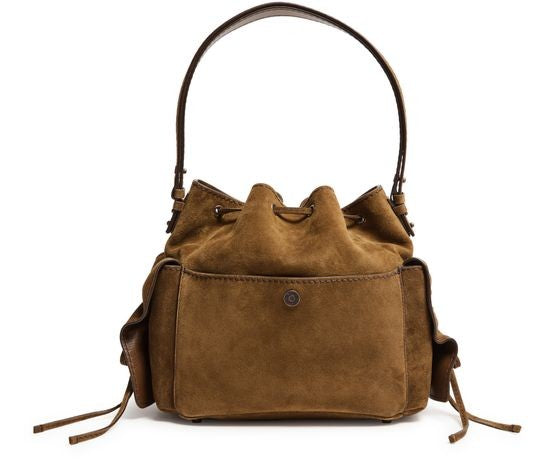 ACNE Multipocket bucket bag in suede - Image 3