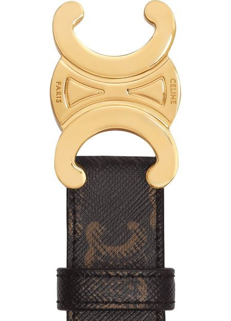 CELINE Medium Triomphe belt in Triomphe canvas - Image 3