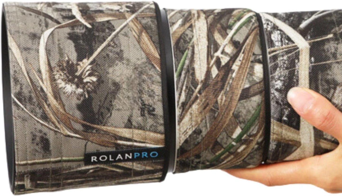 ROLANPRO Lens Cover | Fits Nikon Z 600mm F6.3 VR S | Camouflage Cover for Telephoto Lens | 3 Layer Protection and Waterproof | Color Number: 9# Dead Grass Camo (MY-583)