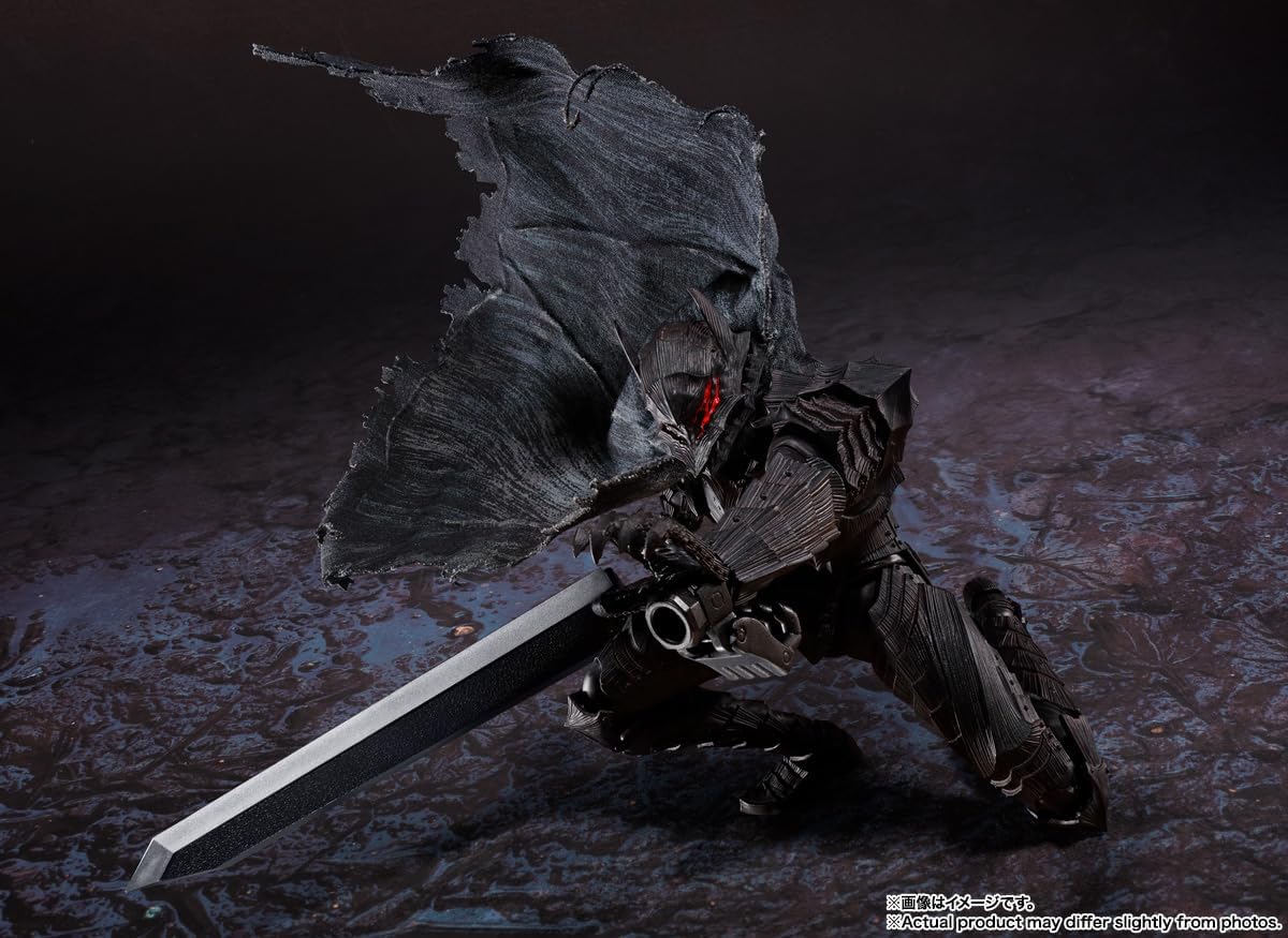 S.H. Figuarts Berserk Guts (Berserk Armor) - Passionate - Approx. 6.3 inches (160 mm), ABS, PVC & Fabric, Pre-painted Action Figure