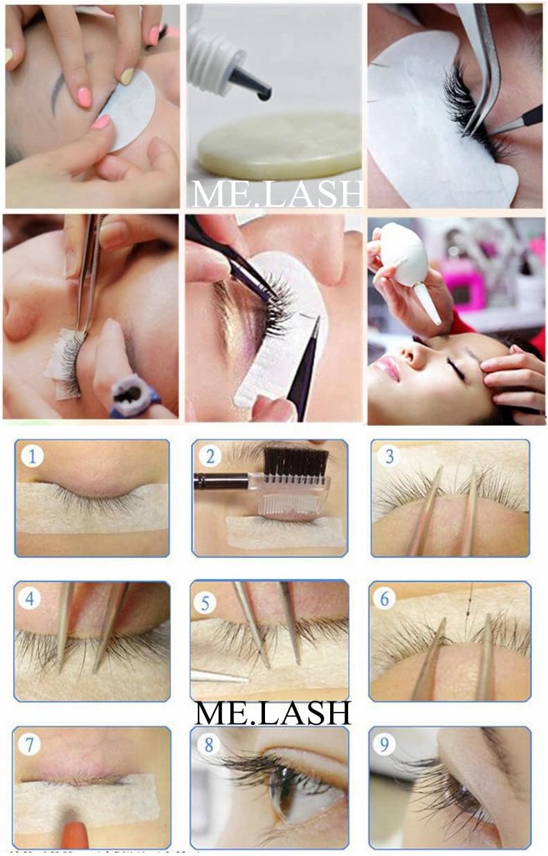 3D 0.07mm Thickness C Curl Volume Individual Grafting Eyelashes Extensions 8mm to 13mm Mixed Length Professional Makeup Lashes Natural Black Soft