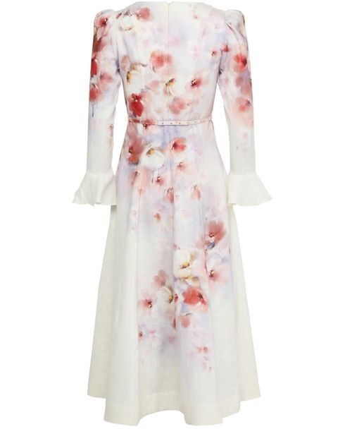 ZIMMERMANN Crush フリル付き 袖付き ミディ丈ドレス - Image 3