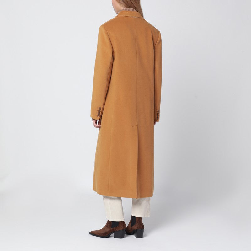 Isabel イザベル・マラン・キャメル・ウールのブレンドコート - Image 3
