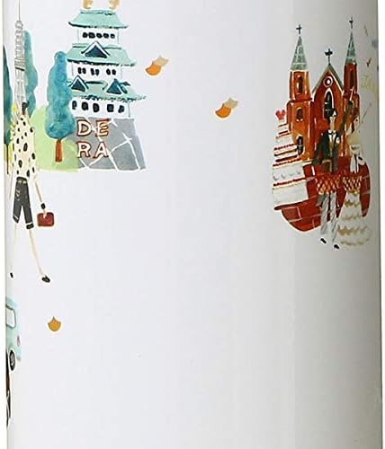 Starbucks Stava Stainless Steel Bottle, Embossed, Updated Design, Aichi, Nagoya Miso, Red Miso, Tokai TV Tower, Otsu, Region Limited, Japan Limited, White, Brown, Tumbler, My Bottle, 12 oz / 355 ml