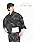 Nishiki Men's Yukata + One-Touch Belt Set, 2-Piece Set, Tailored with Japanese Pattern, Japanese Clothing, Fireworks Festival