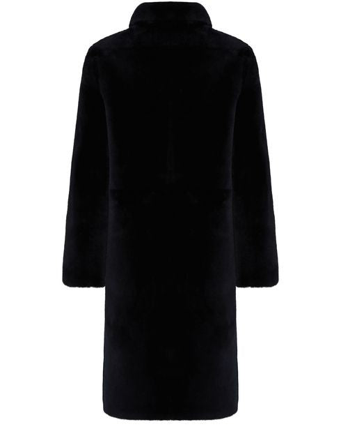 YVES SALOMON メリノラム リバーシブル コート - Image 3