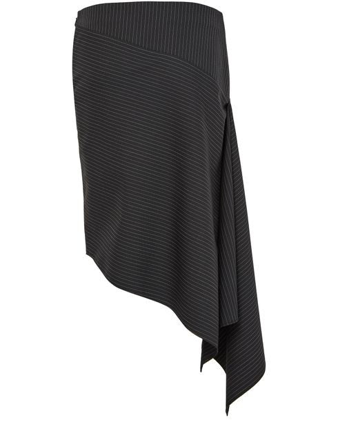 COURREGES Asymmetrical pinstripes skirt - Image 3