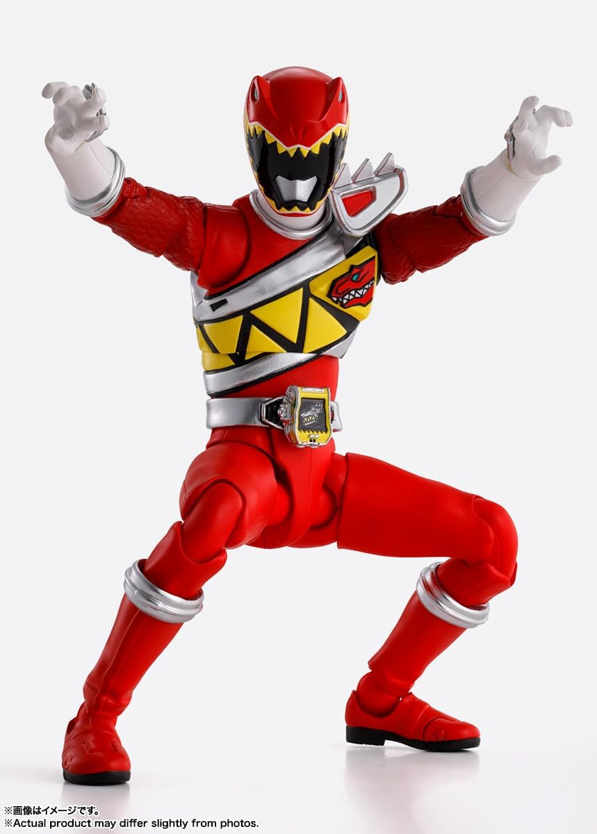 S.H. Figuarts (True Bone Carving Process) Juden Sentai Kyoryuger Kyoryu Red, Approx. 5.7 inches (145 mm), ABS & PVC Pre-painted Action Figure