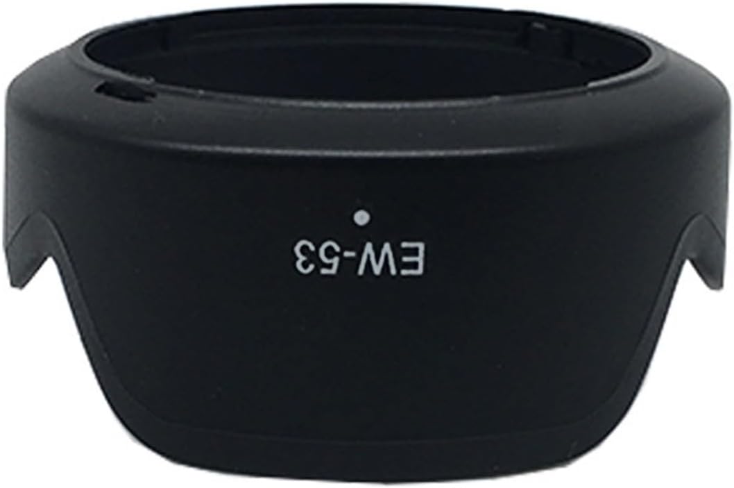 Camera Lens Hood Shade for Canon EF-M 15-45mm f/3.5-6.3 STM & RF-S 18-45mm f/4.5-6.3 is STM Lens for Canon EOS R100 R50 M50 M50 Mark II M5 M6 Mark II M200 M100 w-53 hood Replacement for