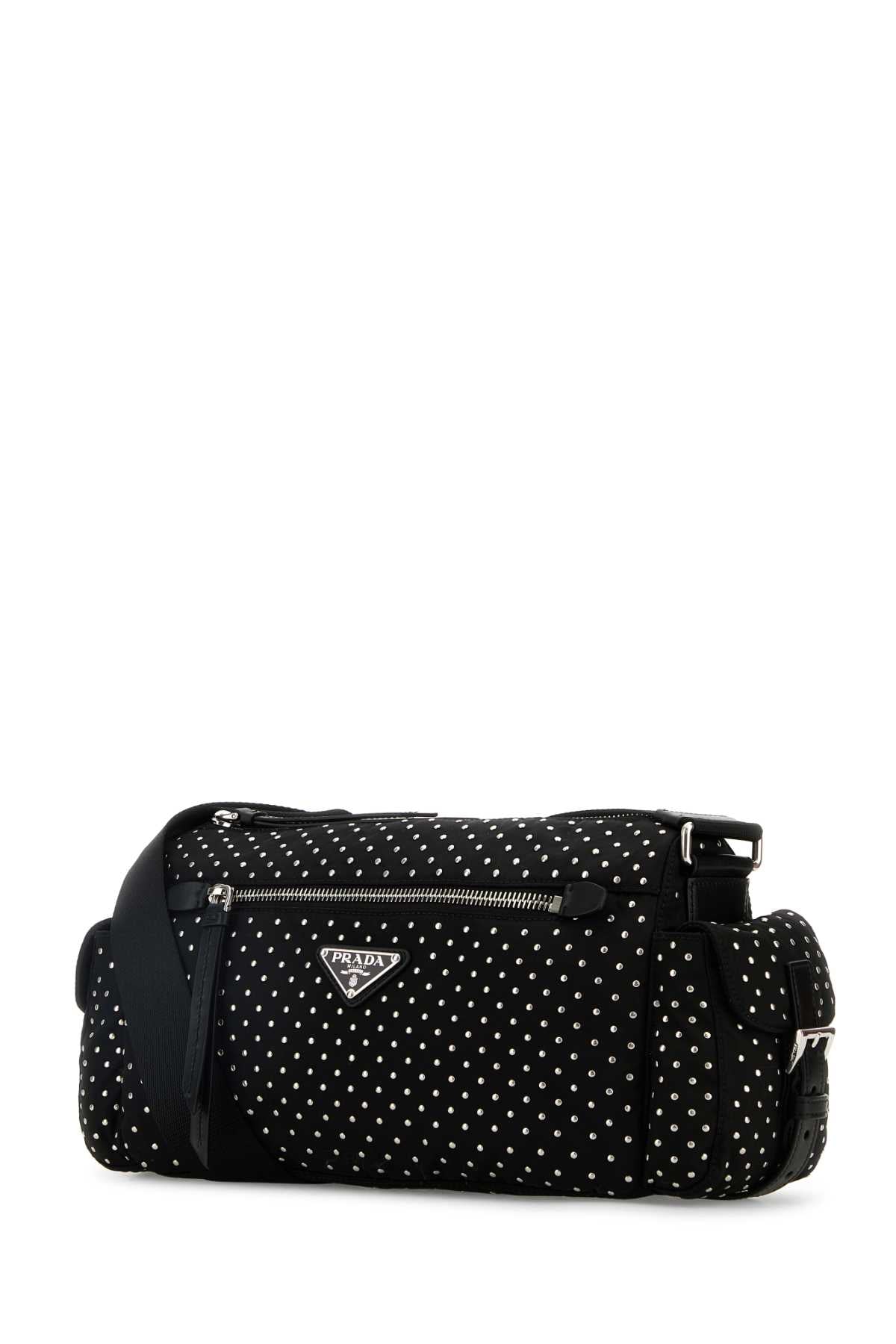 Prada プラダブラックナイロンショルダーバッグ - Image 3