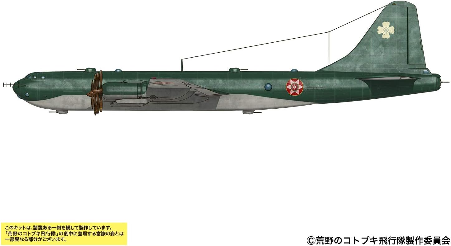 Plex/Platz KHK144-8 Kotobuki Squadron of the Wilderness Fuyaku Ikeska Affiliated Aircraft, 1/144 Scale Plastic Model