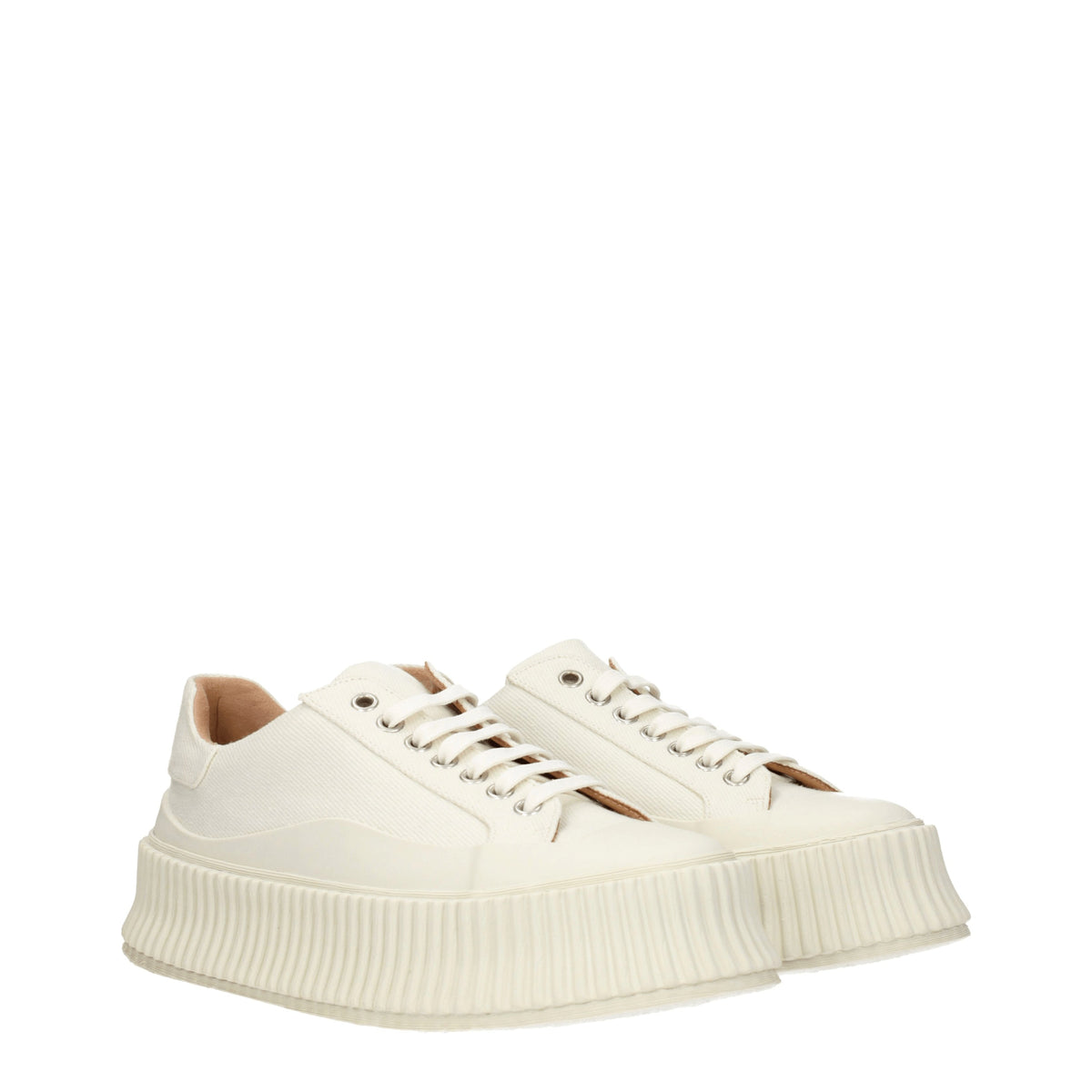 Jil Jil Sander Sneakers Women Fabric White/White Cloud - Image 3
