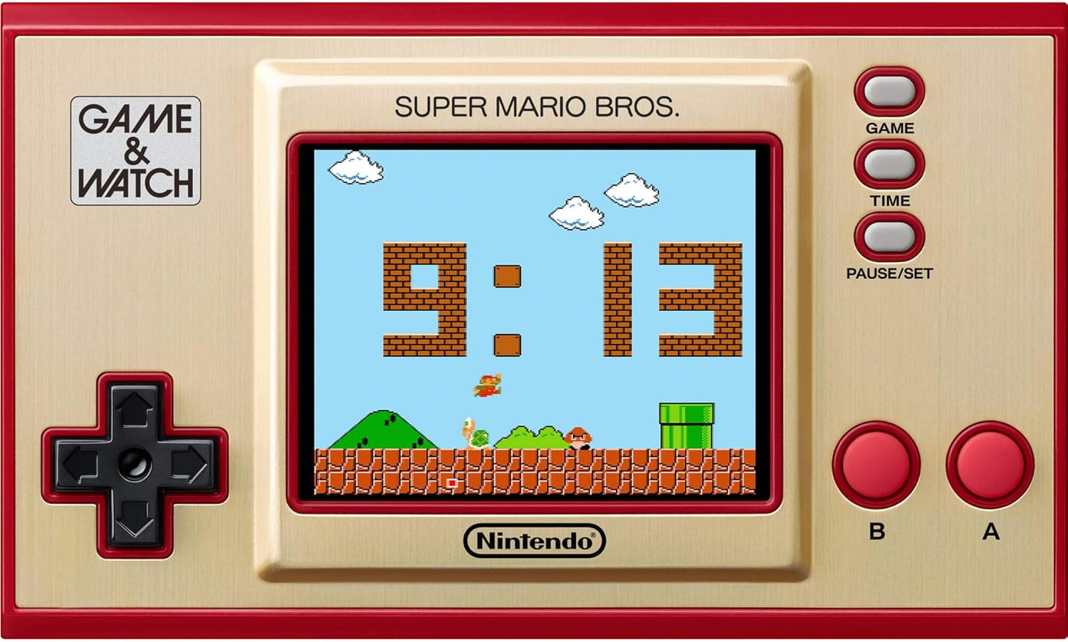 任天堂 ゲーム&ウォッチ: スーパーマリオブラザーズ - 2.36インチフルカラーLCDスクリーン - ファミリークリスマスホリデーバンドル ゲームウォッチスーパーマリオ 35周年記念 - iPuzzle 4色マイクロファイバーメガネクリーニングクロス