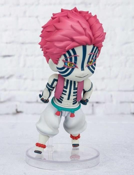 TAMASHII NATIONS Figuarts Mini Demon Slayer Akaza Mini Figure, Approx. 3.5 inches (90 mm), PVC/ABS, Painted Action Figure