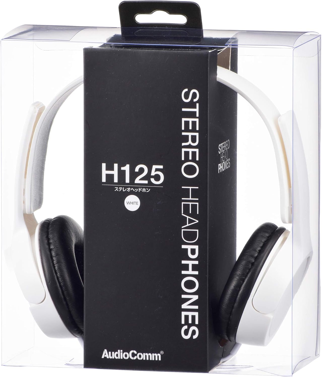 OHM Electric AudioComm Stereo Headphones H125 White HP-H125N-W 03-2280 OHM