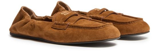 MIU MIU Soft suede loafers - Image 3