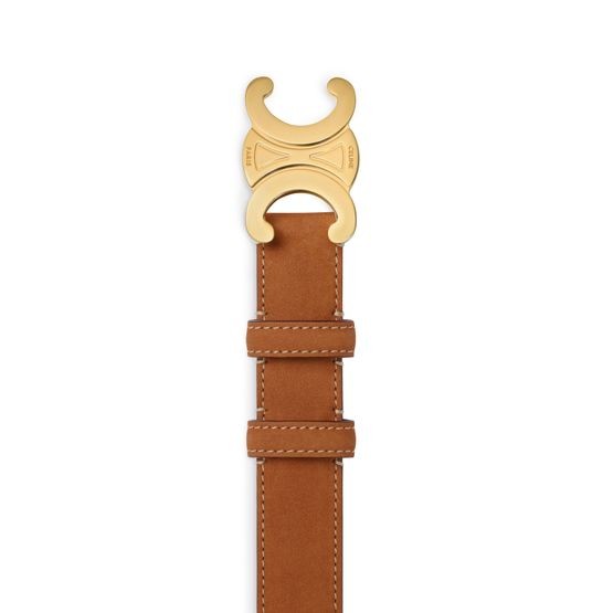 CELINE Medium Triomphe belt in nubuck calfskin - Image 3