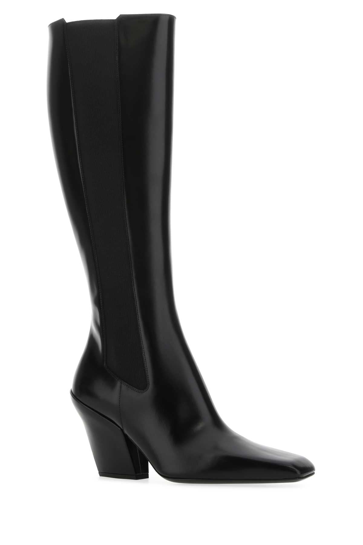 Prada プラダブラックレザーブーツ - Image 3