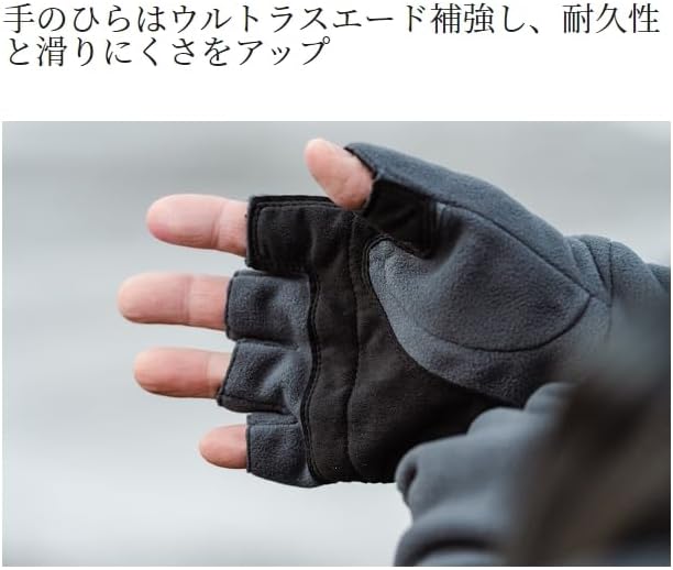 Shimano GL-031W Gore-Tex Windstopper Fleece Gloves 3 Charcoal