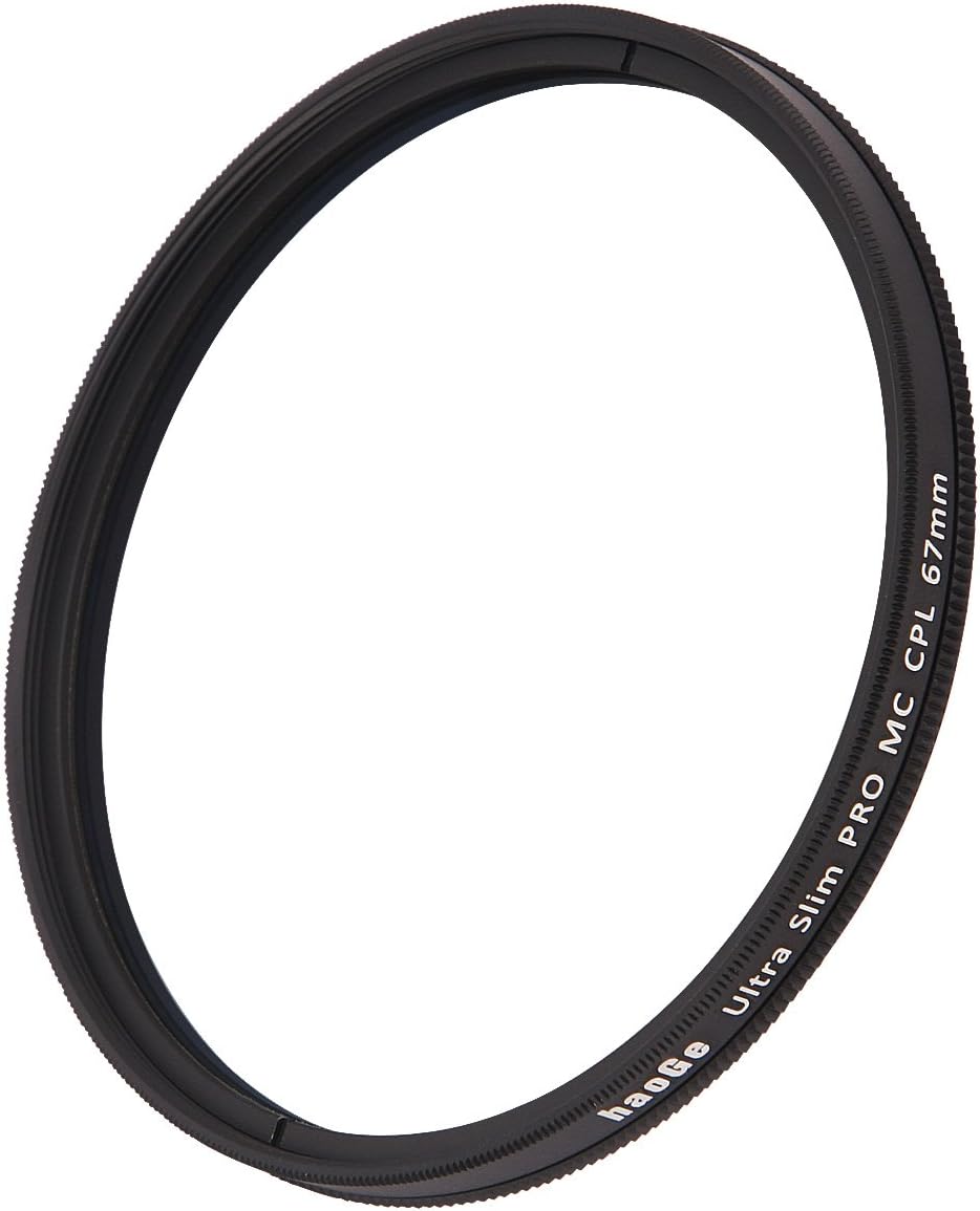 Haoge MC CPL Multi-Coated Circular Polarizer Lens Filter for Canon Nikon Sony Minolta Pentax Olympus Panasonic Leica Zeiss TAMRON Digital Camera DSLR Lens