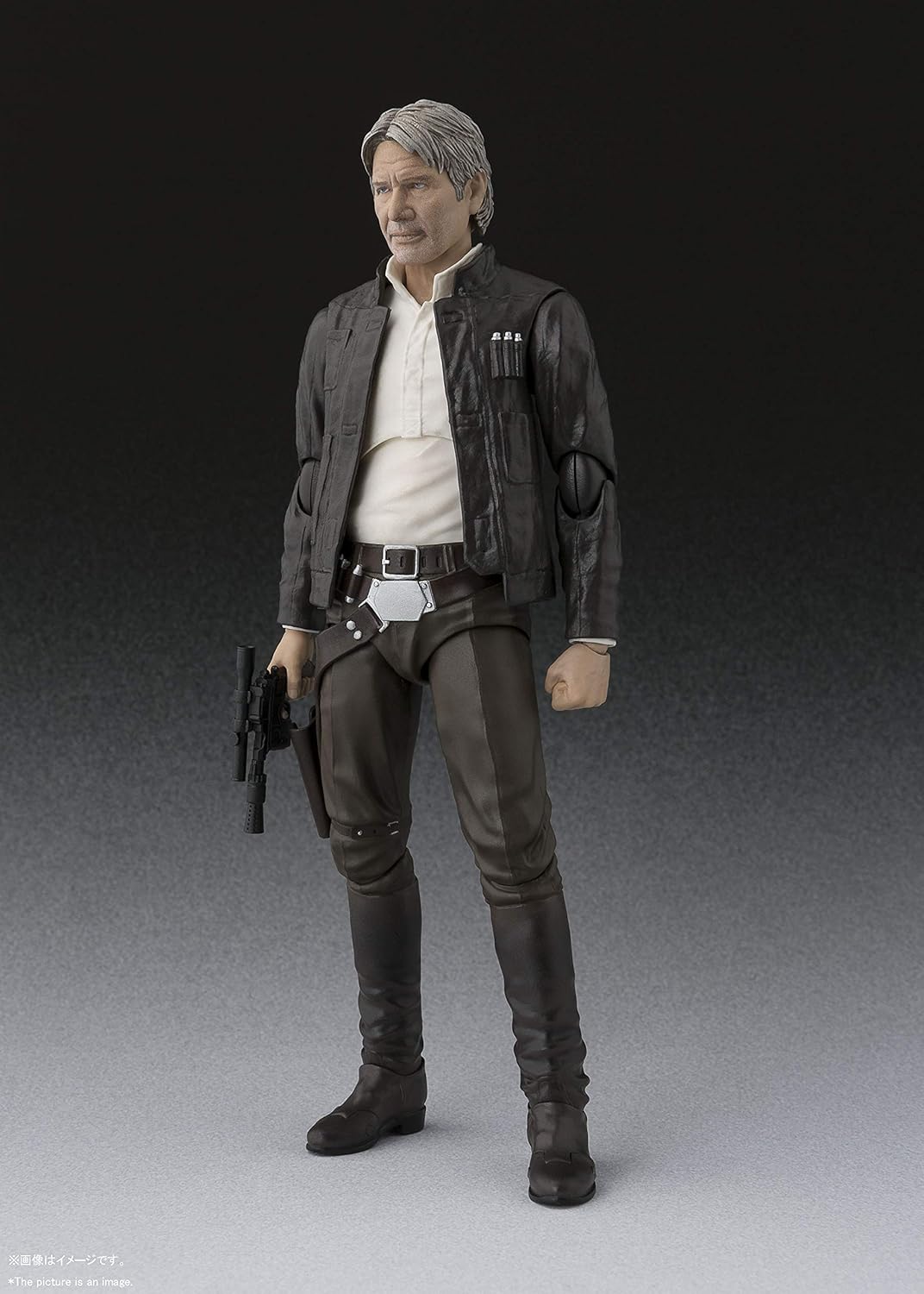 S.H. Figuarts Star Wars Han Solo (Star Wars: The Force Awakens), PVC & ABS Pre-painted Action Figure